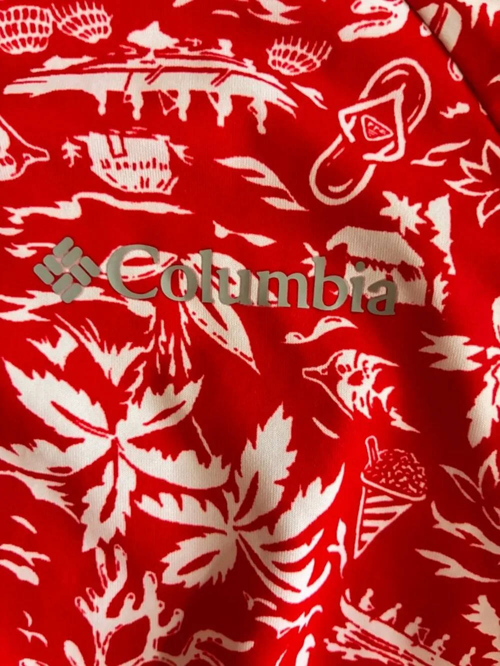 Columbia Girls Red Outdoor Print Adventure Dress Medium 10/12